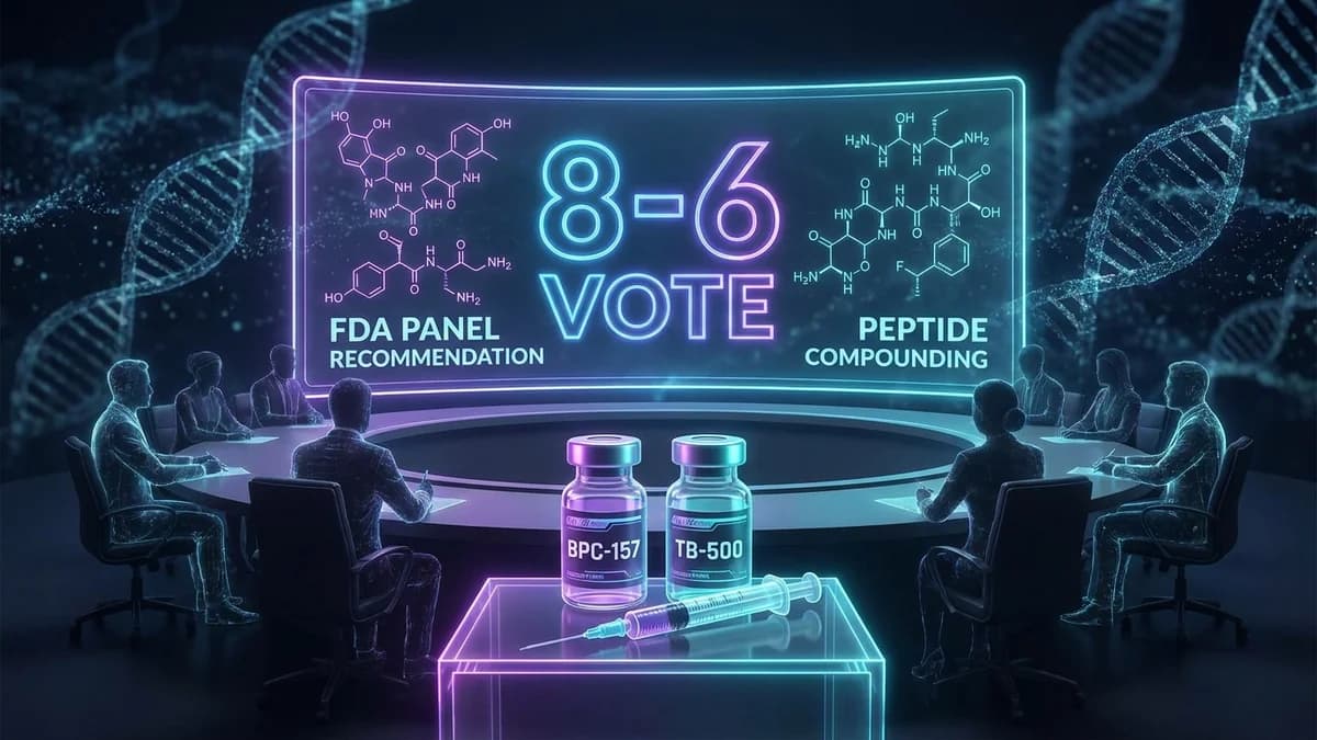 FDA Panel Votes 8–6 to Clear BPC-157, TB-500 & 4 Peptides for Compounding (July 2026)