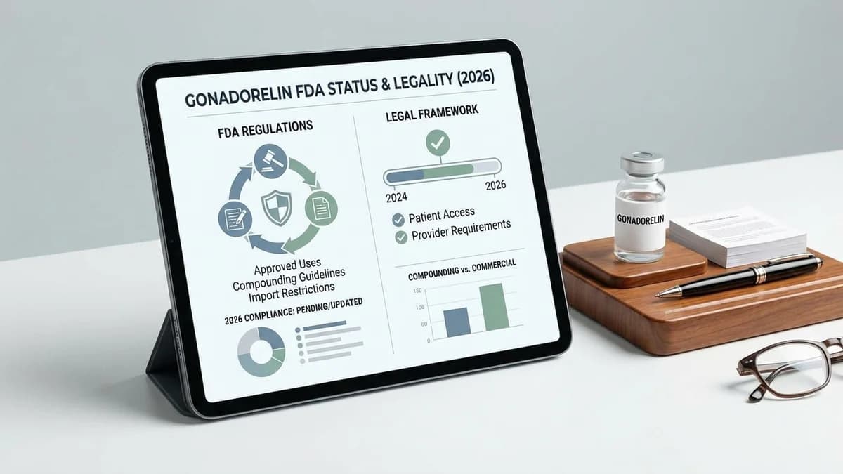 Is Gonadorelin Legal? FDA Status and Regulations Explained (2026)